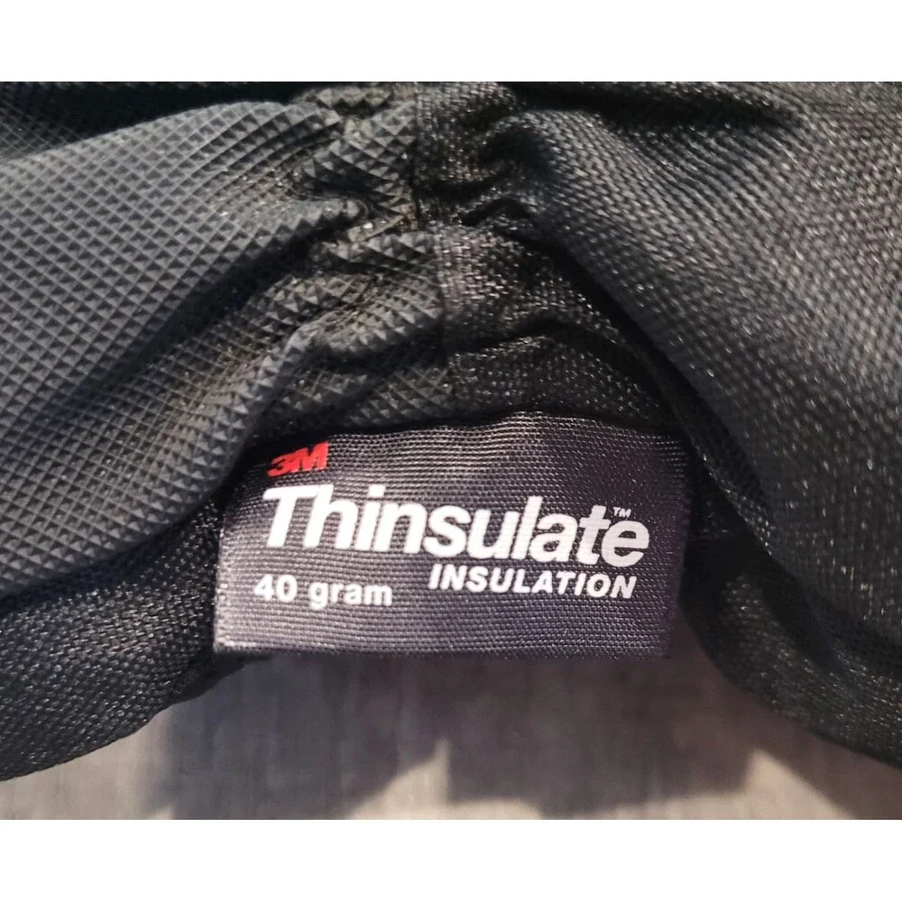 3M Thinsulate 40 Gram Ski Gloves Winter Size Small Black Thick Adjustable
